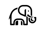 Elephant Vector Elements Bundle, an Animal Illustration by balal (Thumbnail 14 of 17)