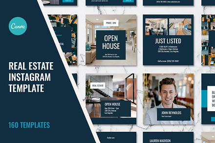 Real Estate Instagram Template Canva