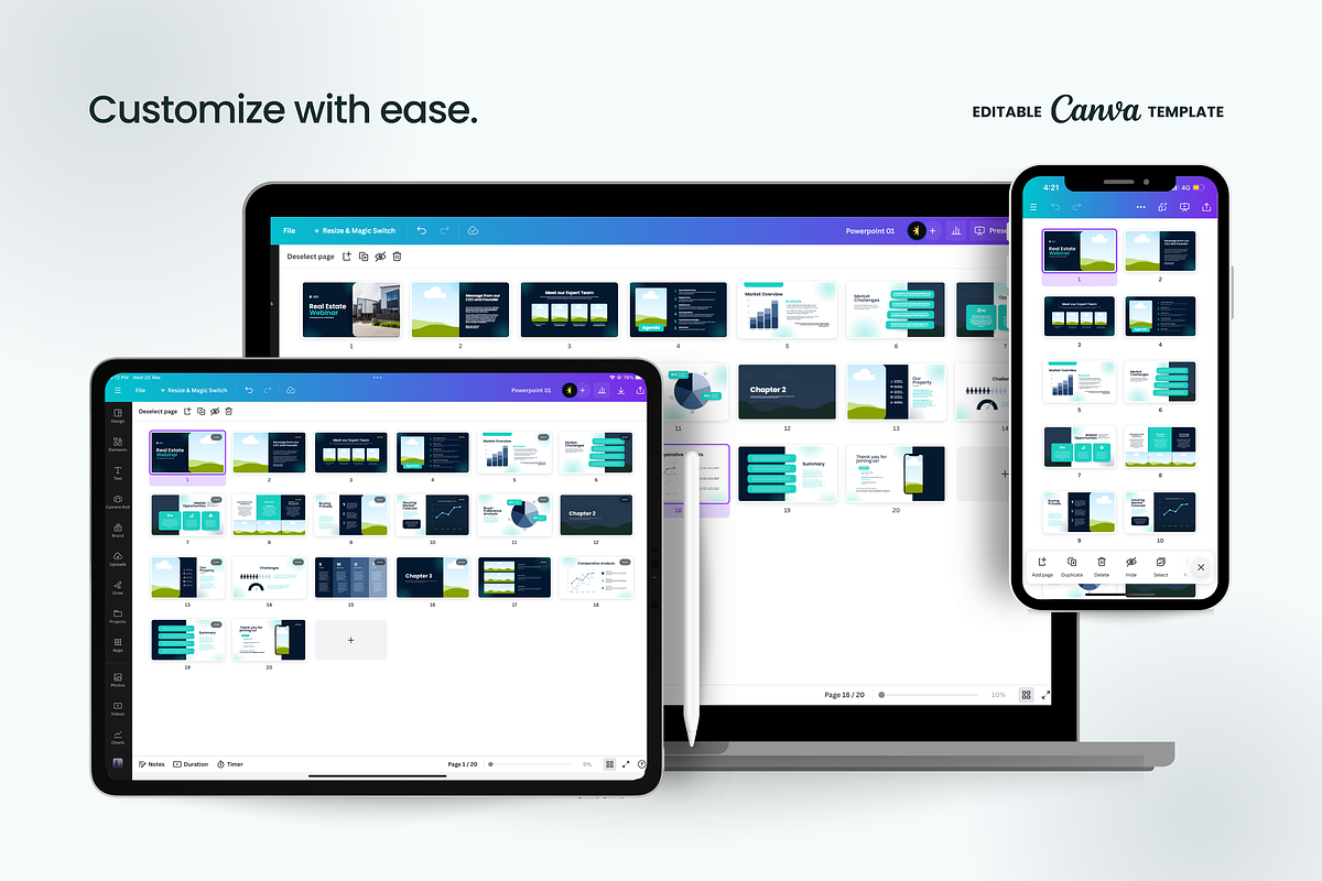 Webinar Slide Deck Presentation, a Presentation Template by Studio B | Canva Template (Photo 3 of 4)