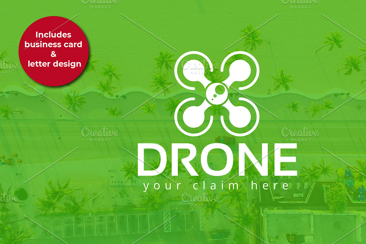 Drone logo, a Branding & Logo Template by Luis Quesada Design (Photo 1 of 5)