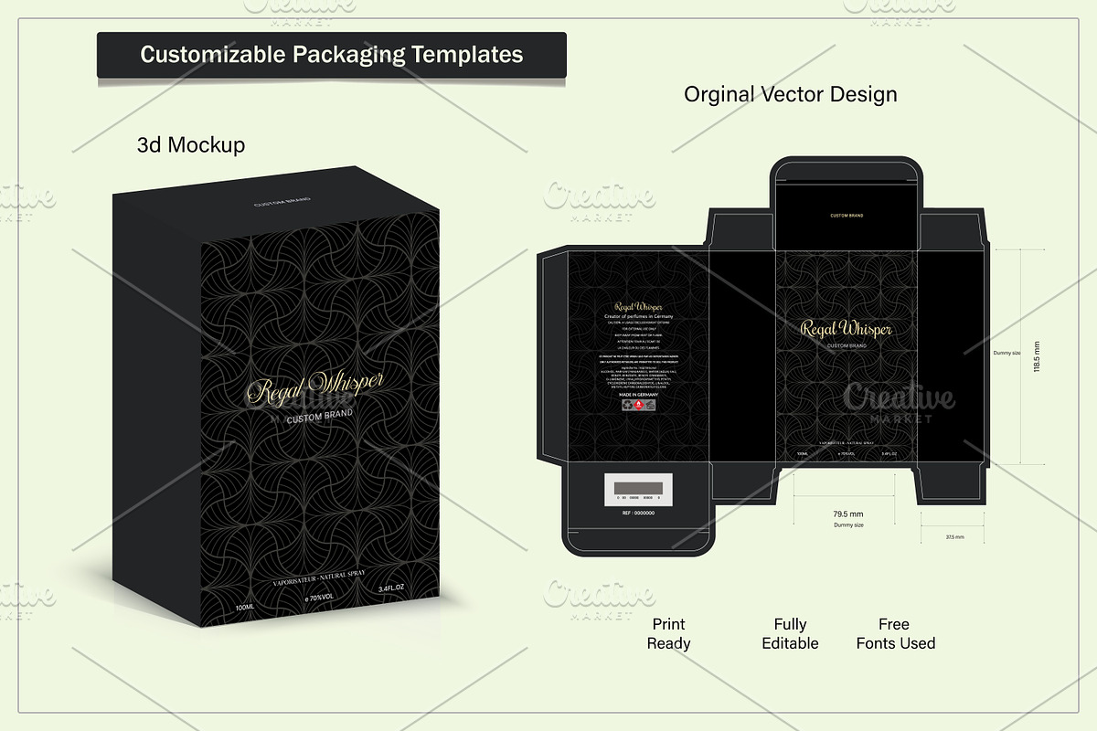 Box Design Luxury Products for Perfu, an Object Graphic by sumonuix (Photo 2 of 2)