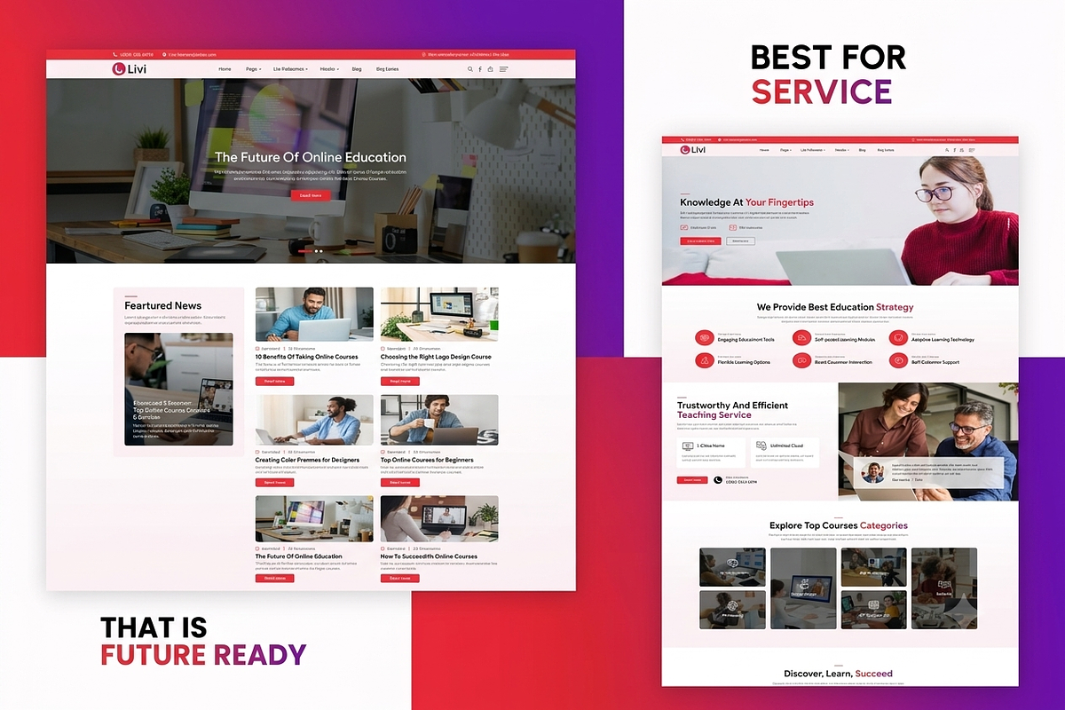 Livi - Education WordPress Theme, a WordPress Template by ThemesRain (Photo 2 of 3)