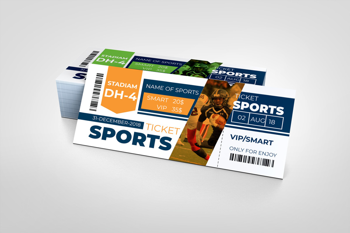 Premium Event Ticket Design, a Card Template by BrandlyTemplate (Photo 2 of 3)