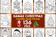 Christmas Coloring Pages for Kids, a Brochure Template by LA Design (Thumbnail 1 of 10)