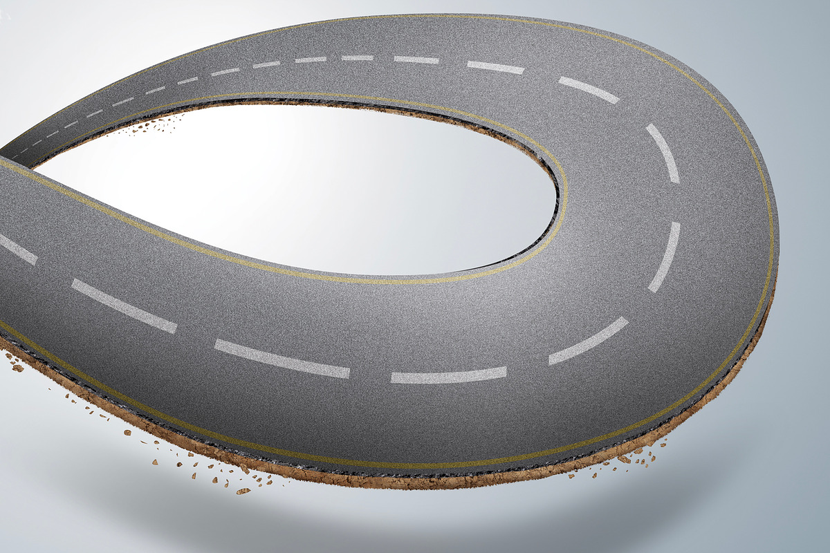 Infinity road or endless road, a Transportation Illustration by Nomad (Photo 2 of 4)