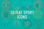 Flat Sport Icons Set, an Icon by ArtStyles (Thumbnail 1 of 2)