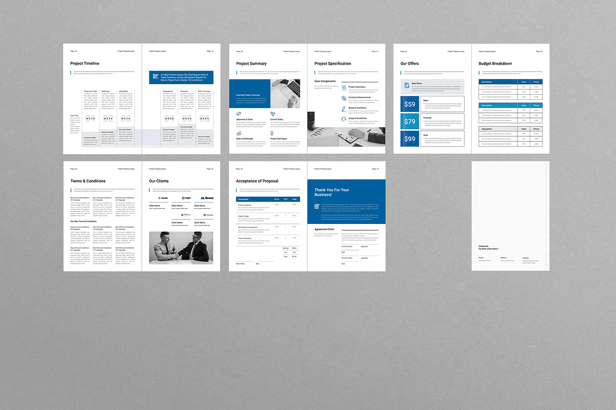 Project Proposal Template, a Brochure Template by DesignCrest (Photo 14 of 14)