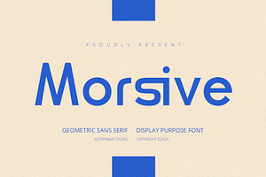 Morsive - Display Font