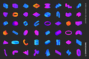 200 Geometry 3D PNG Shapes, an Object Graphic by Graphicdome (Thumbnail 7 of 12)
