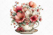 Whimsical Spring Flowers Clipart, an Illustration by Craft Nest (Thumbnail 10 of 11)