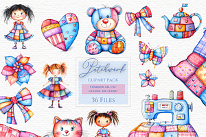 Clipart junk journal patchwork, a Person Illustration by Invite to Clipart