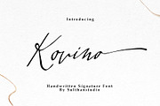 Kovino Signature, a Handwritten Font by Sulthan Studio (Thumbnail 1 of 8)