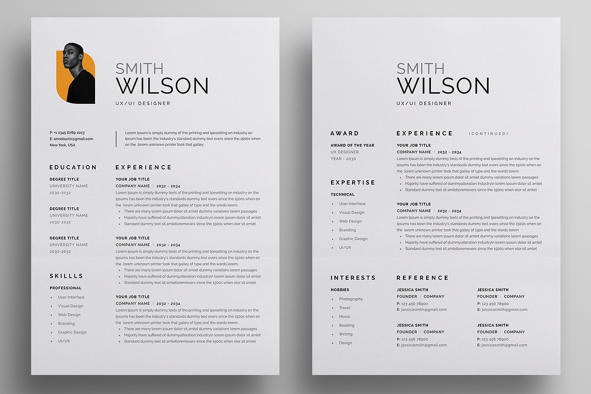 Resume/CV preview 4