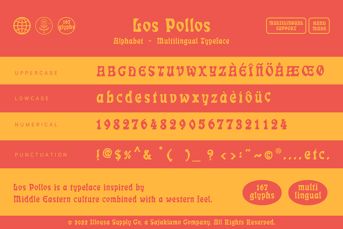 Los Pollos | Vintage Print Font, a Serif Font by Illousa (Photo 3 of 7)