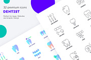 Dentist | 32 Icons Set Hand Drawn, an Outline Icon by Marina Silence (Thumbnail 13 of 17)