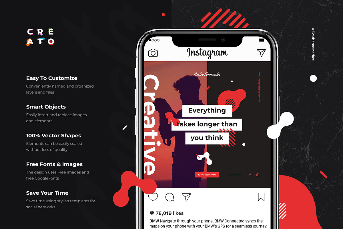 Creato Social Media Templates, a Social Media Template by Creatoly (Photo 2 of 10)