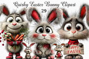 Quirky Easter Bunny Clipart Png, an Illustration by Craft Nest (Thumbnail 1 of 11)