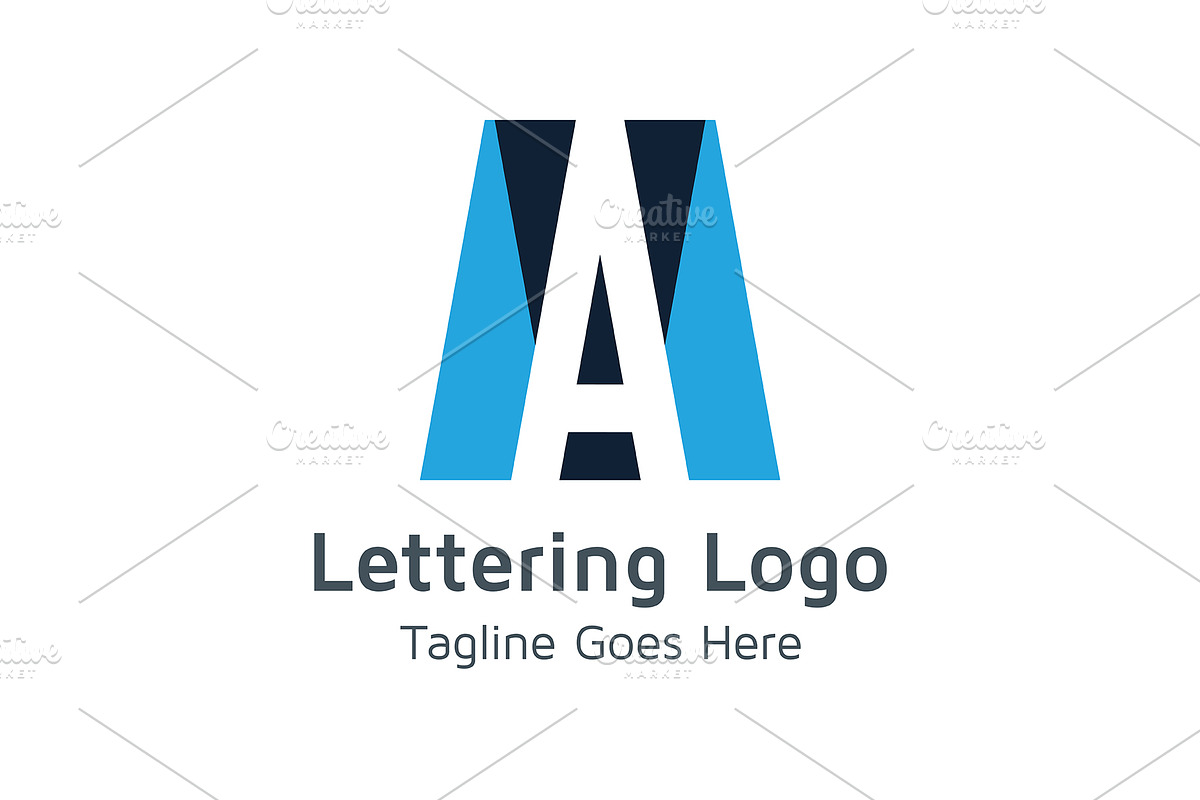 20 Logo Lettering A Template Bundle, a Branding & Logo Template by Acongraphic (Photo 20 of 21)
