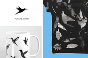 INK DREAMS: FLYING BIRDS, a Food Illustration by HANNA V (Thumbnail 6 of 12)