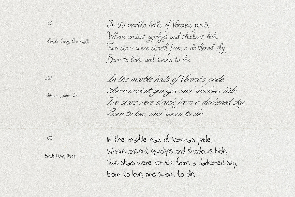 Simple Living - Handwritten Fonts, a Handwritten Font by AndrewPixelType (Photo 9 of 15)