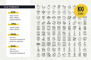 Supermarket Good Icon Set, an Outline Icon by insemar (Thumbnail 3 of 4)