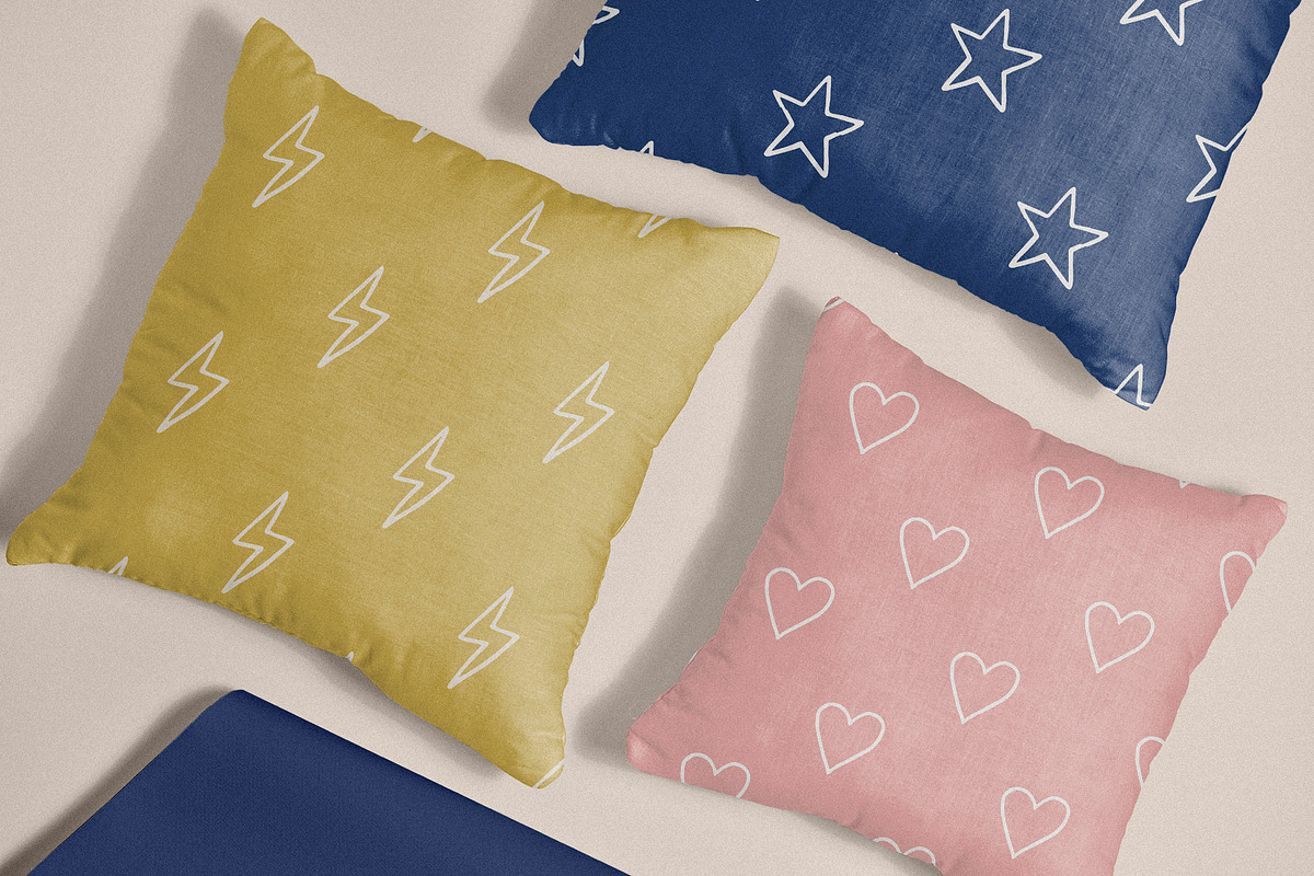 13 Hand Drawn Patterns, a Pattern Graphic by CuteDreamyDesign (Photo 2 of 7)