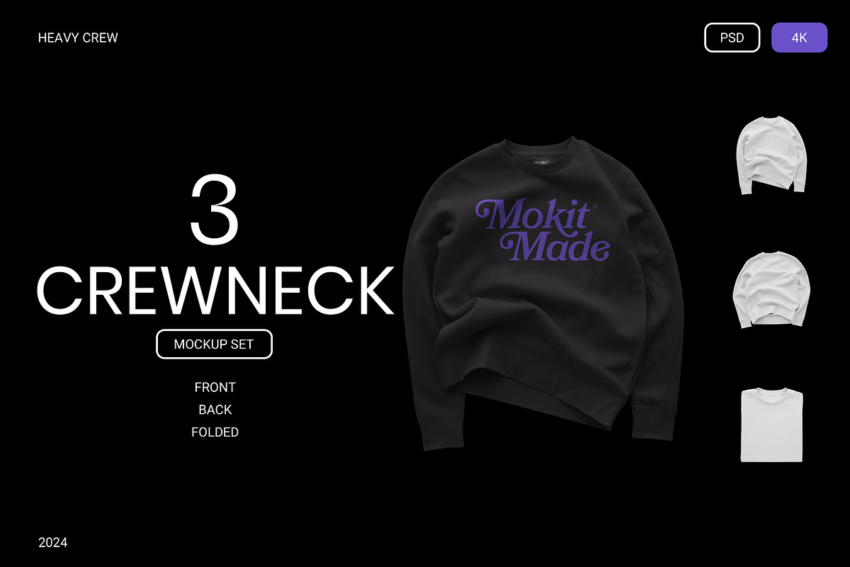 MOKITUP: Heavy Crewneck Mockup, a Hoody Mockup by MOKITUP (Photo 1 of 5)