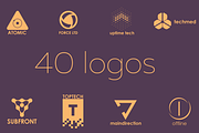 40 tech logos, a Branding & Logo Template by airunreal (Thumbnail 1 of 3)
