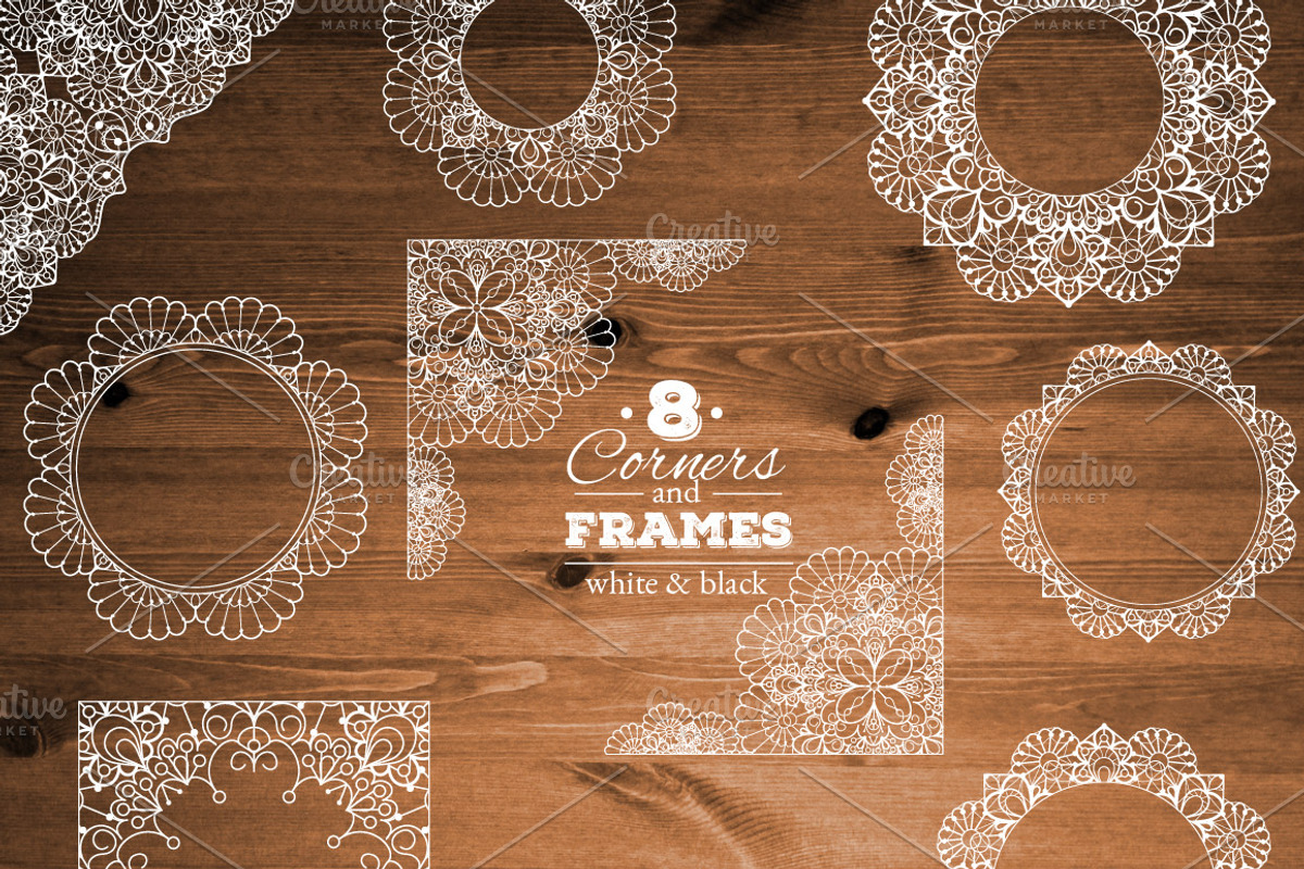 Lace design kit: patterns, borders, a Decorative Illustration by Olga Proz (Photo 3 of 5)