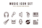 Music Icon Set, an Icon by yellowline (Thumbnail 2 of 2)