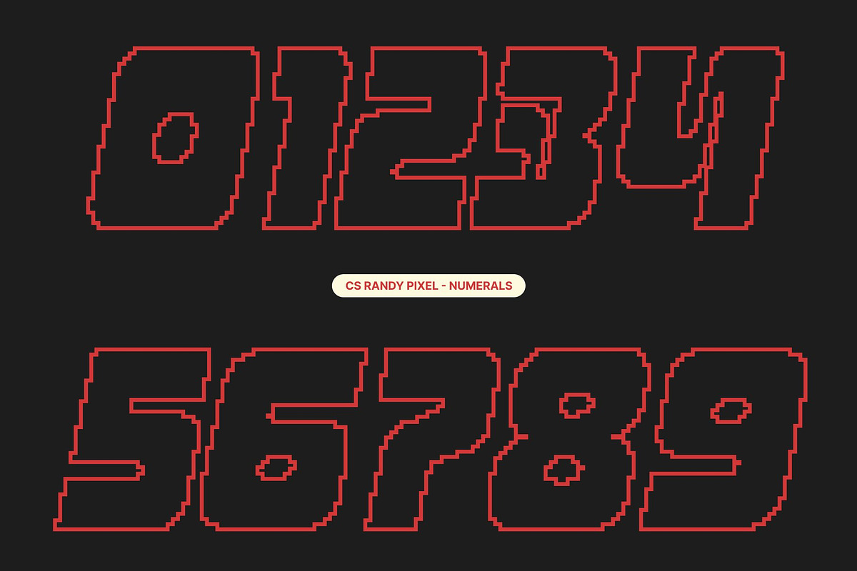 CS Randy Pixel, a Sans Serif Font by Craft Supply Co. (Photo 5 of 7)