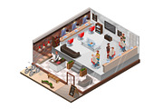 Barbershop isometric constructor, a Graphic by Nadine's illustrations (Thumbnail 2 of 6)