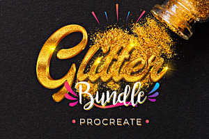 Procreate glitter brushes + textures