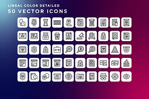 Law and justice icons, an Outline Icon by Wencory
