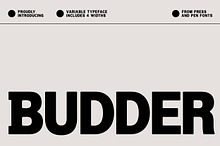 Budder - Variable Typeface Family