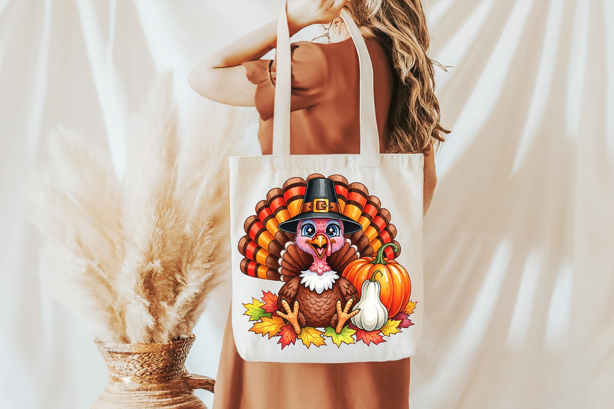 Thanksgiving Turkey Clipart, an Illustration by DreamCafeArt (Photo 6 of 7)