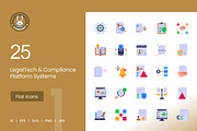 25 LegalTech & Compliance Icons., a Solid Icon by IconBunny (Thumbnail 1 of 2)