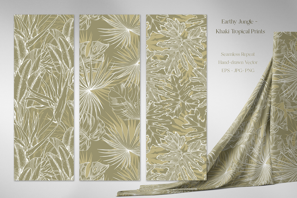 Green Tropical Patterns, a Pattern Graphic by Jeanna Draw (Photo 6 of 13)