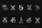 10 Bundle Dark Art Kangaroo Animal, an Illustration by Morspective (Thumbnail 6 of 7)