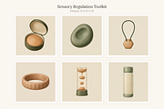 Sensory Tools Clip Art, Set of 25, an Education Illustration by LanternkinStudio (Thumbnail 8 of 14)