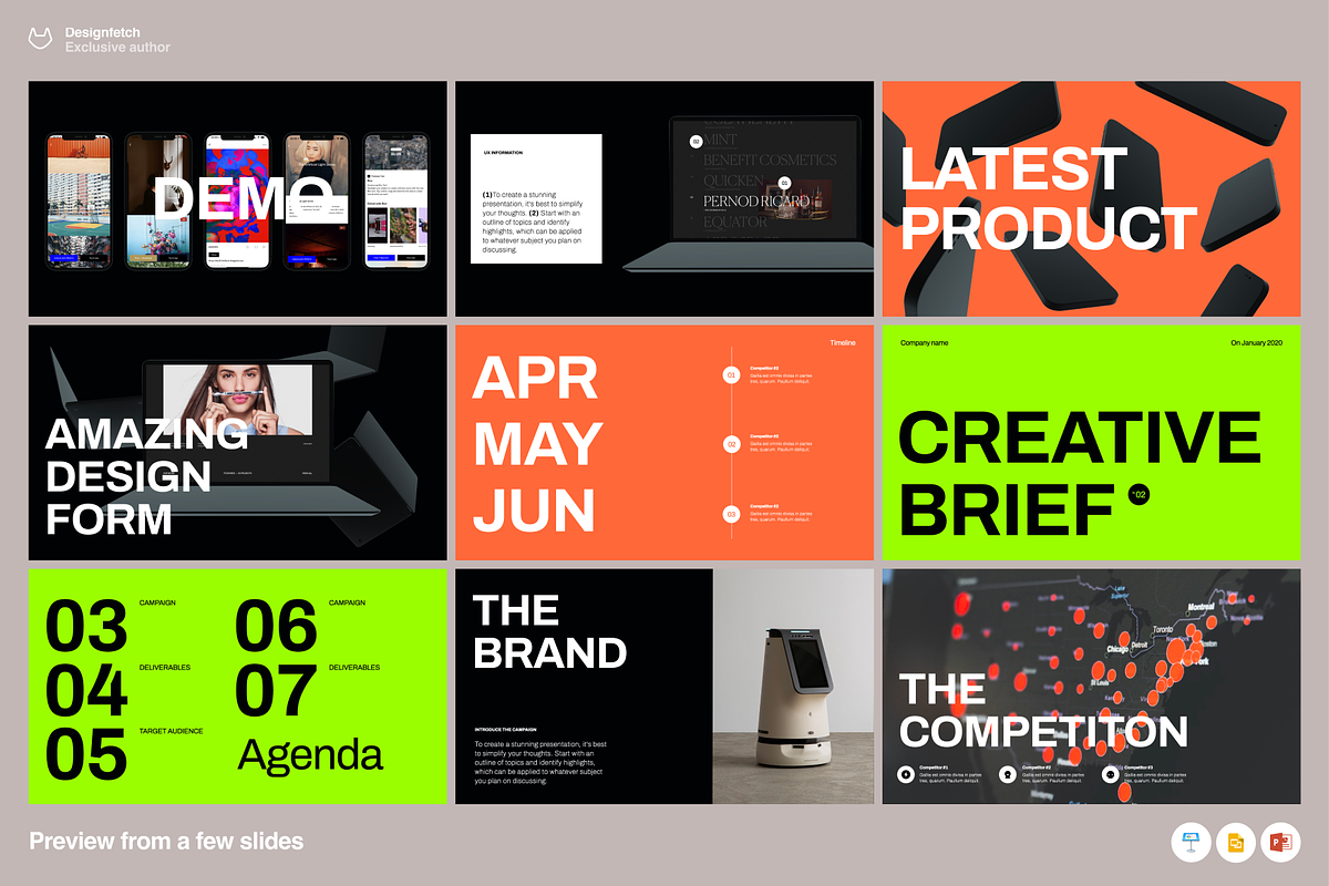 Creative Brief & Design template v2, a Presentation Template by Oday Noon (Photo 4 of 9)