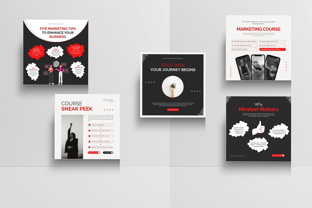 Instagram Templates for Entrepreneur, a Social Media Template by TheBrightGrap (Photo 14 of 18)