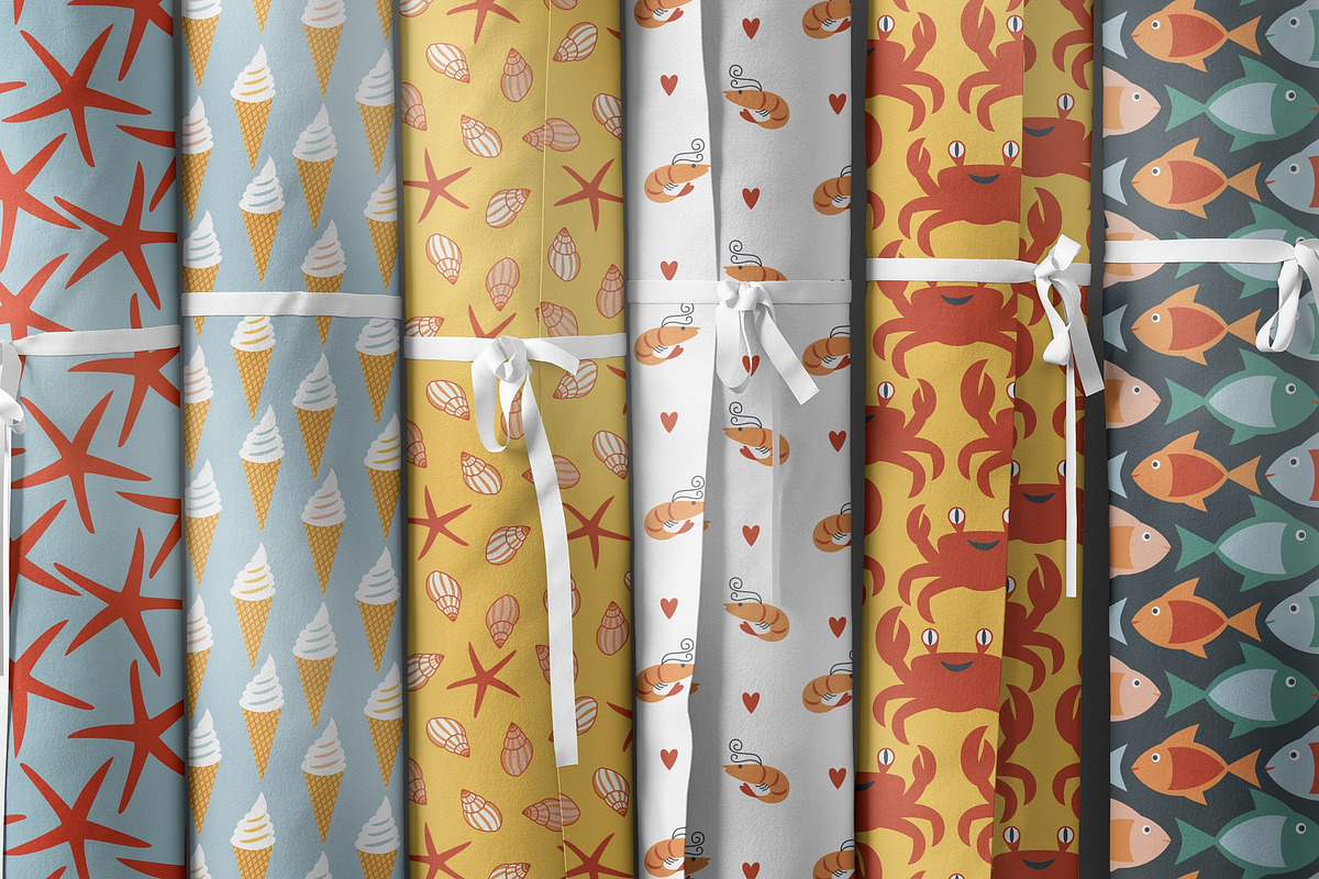 On the beach Summer pattern set, a Pattern Graphic by MarynArts (Photo 2 of 5)
