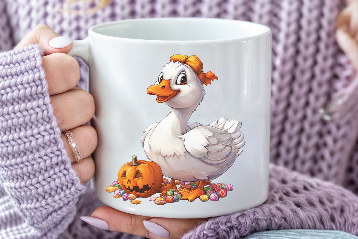 Funny Halloween Silly Goose Clipart, an Illustration by CraftArtStudio (Photo 4 of 6)