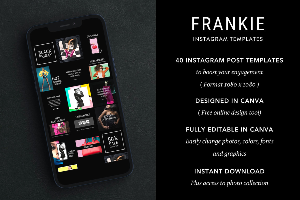 Fashion Templates Canva Instagram, a Social Media Template by DeeBeeDesign (Photo 5 of 7)