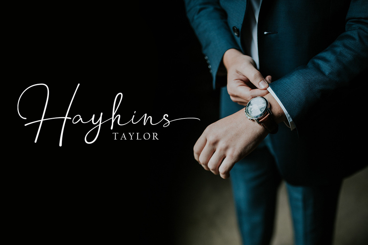 Hanston | Signature Font preview 4