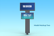 Outdoor Parking Lot Sign Mockup, a Product Mockup by IFBdesign (Thumbnail 3 of 6)