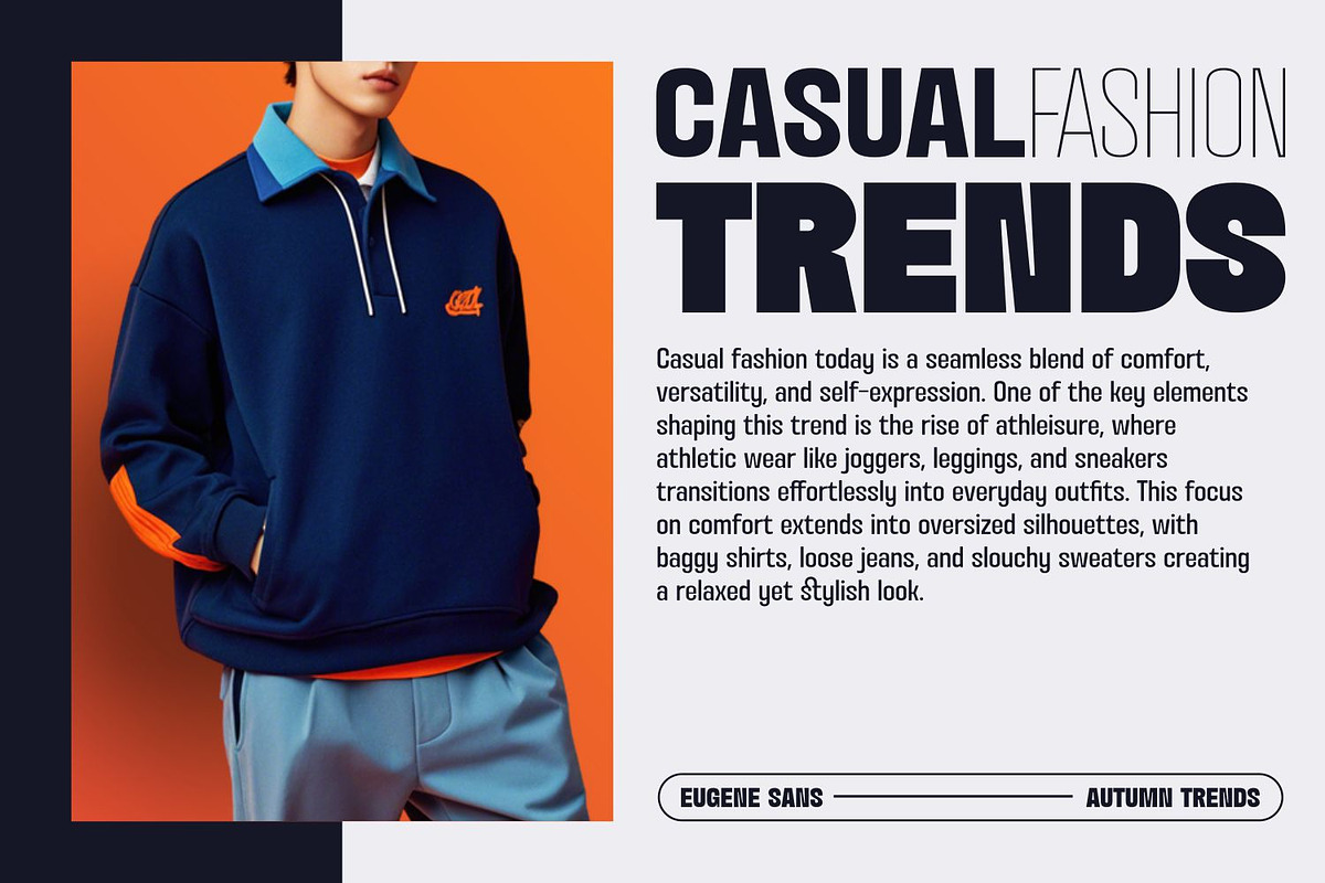 Eugene Sans Fonts Family, a Sans Serif Font by Asenbayu (Photo 13 of 15)