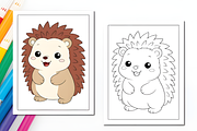 Cute Animals Coloring Pages for Kids, an Animal Illustration by Ink Gallery (Thumbnail 3 of 8)