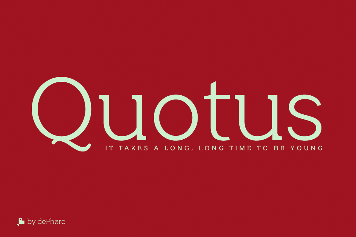 Quotus Slab Bracketed -8 fonts- preview 7